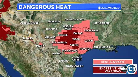 excessive heat warning map